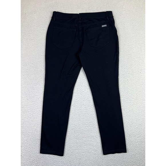 Eddie Bauer Pants Womens 10 Black Stretch Ponte Skinny Ankle 5-Pocket Casual - Picture 2 of 13